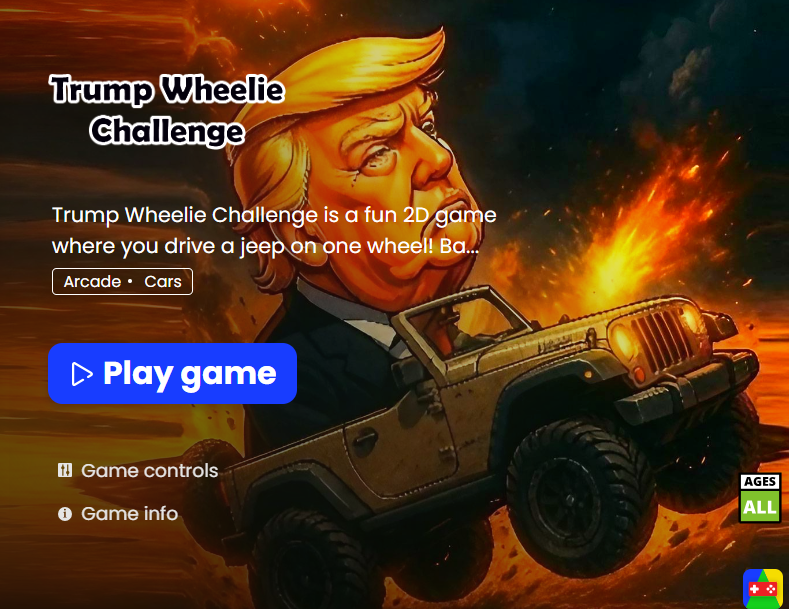 Trump Wheelie Challenge is the wildest wheelie you will ever regret attempting